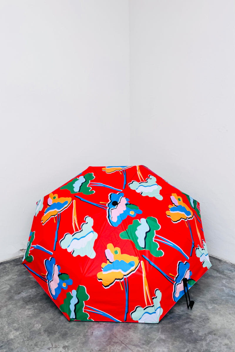 CGH029 || FUWA FUWA UMBRELLA || FOLDED ORANGY RED