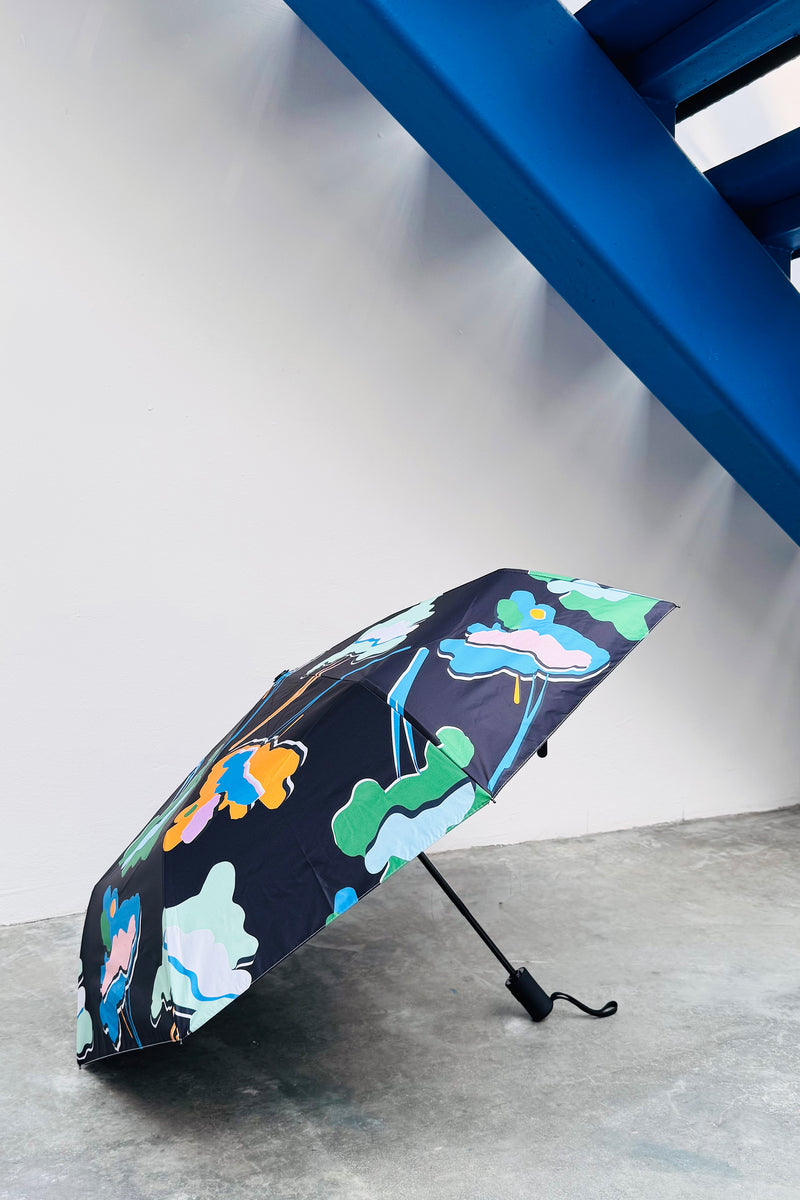 CGH030 || FUWA FUWA UMBRELLA || FOLDED NAVY