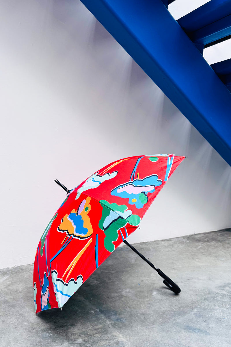 CGH034 || FUWA FUWA UMBRELLA || ORANGY RED