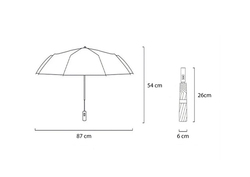 CGH030 || FUWA FUWA UMBRELLA || FOLDED NAVY