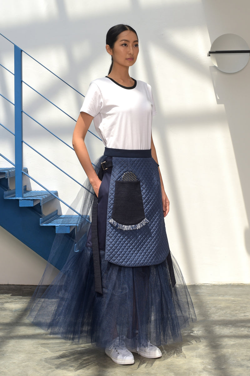 S15 SK07 || MIDNIGHT TULLE SKIRT